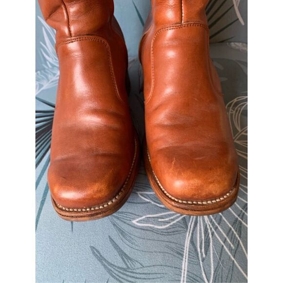 FRYE Vtg Y2K 70’s brown Campus Short Boots Men 8.5 D Women 10 USA main image 4